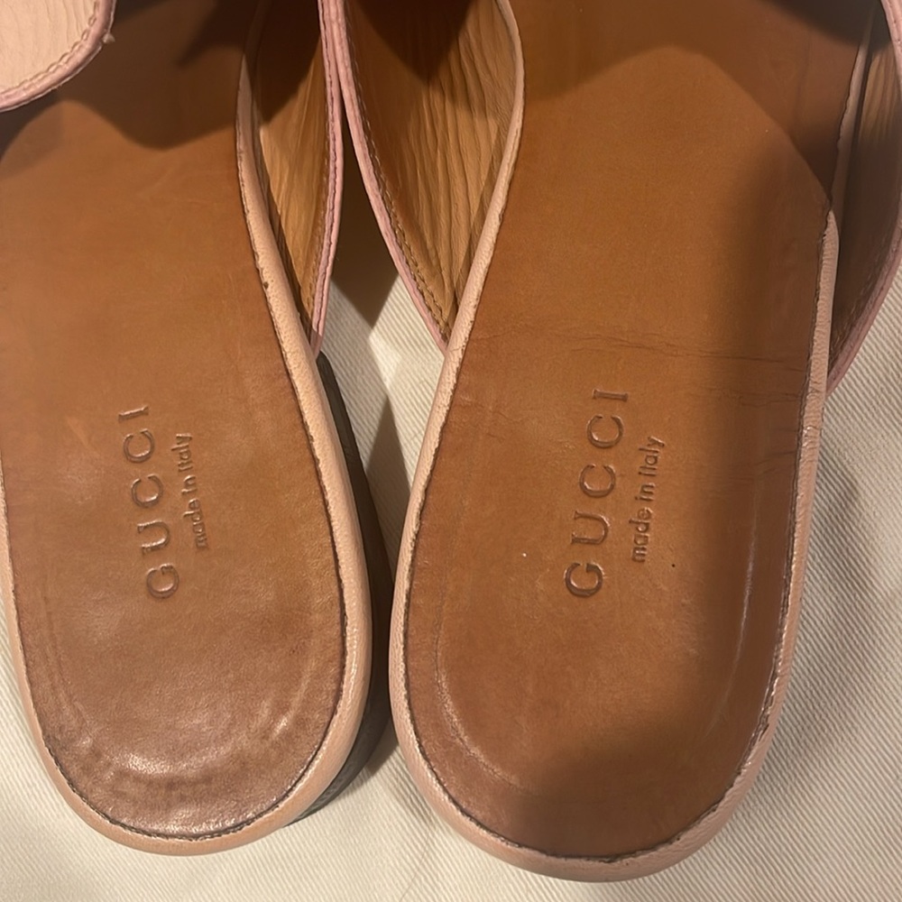 Gucci leather loafer size 38.5 pink - Picture 2 of 12